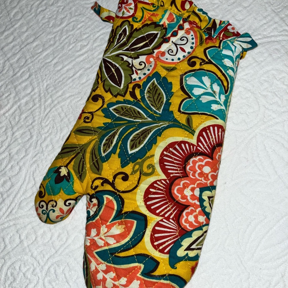 Vera Bradley Yellow Paisley Potholder
